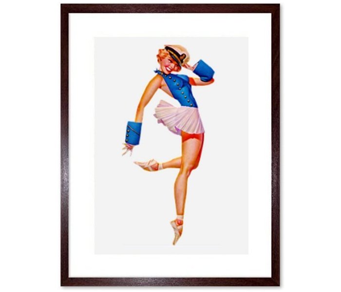 Retro Pin Up Girl 9 Framed Print